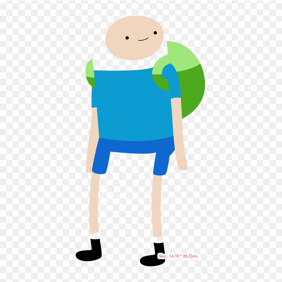 Finn The Human Human Behavior Iron on Heat Transfer Printing Vinyl Patches Sticker for Clothes DIY Appliques Washable Patches