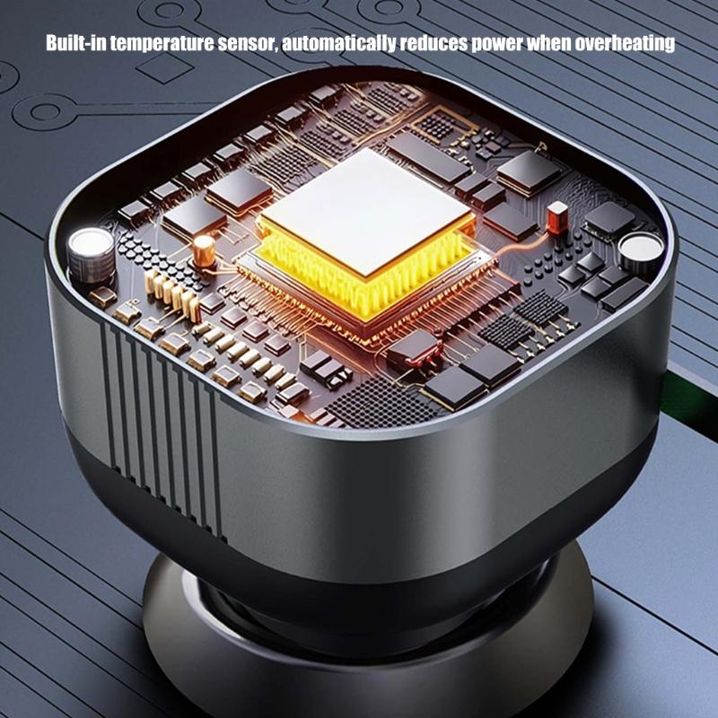 High Power Car Charger PD65W Retractable USB C Cable with 18W USB A /Type C Port Voltages Display Intelligent Protections