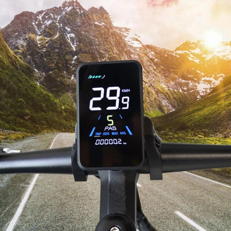 Easyy Install Electric Bike Dashboards Conversion Speedometers Battery Level Monitor Instrument Motorbike Conversion Part