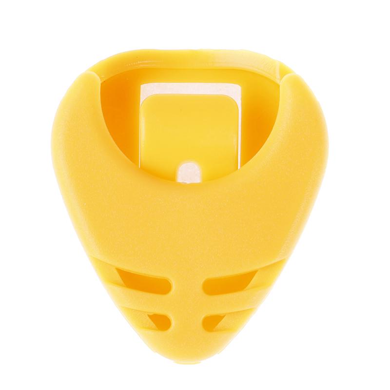 1/5 sztuk Plactic Guitar Pick Plectrum Holder Case Box Części w kształcie serca