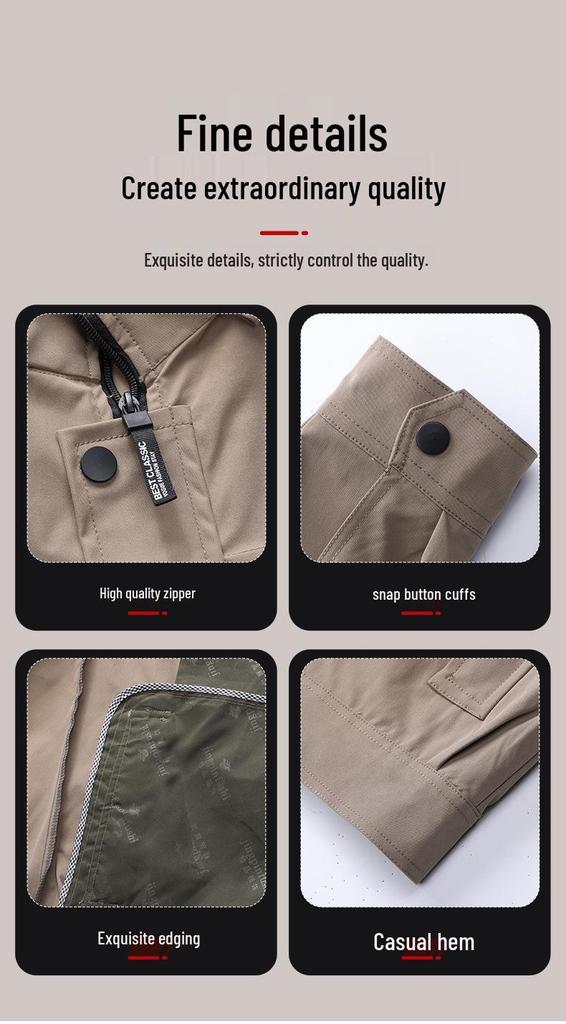 Herren Winddichte Camouflage Jacke und Hose Set - Mit Kapuze Taktische Outdoor Arbeitskleidung