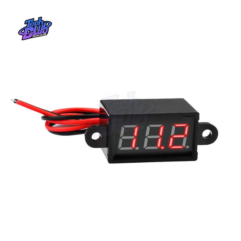 Digital Voltmeter DC Waterproof Resistant Voltmeter Display Voltage Tester Meter for Motorcycle Car Tool Accessories