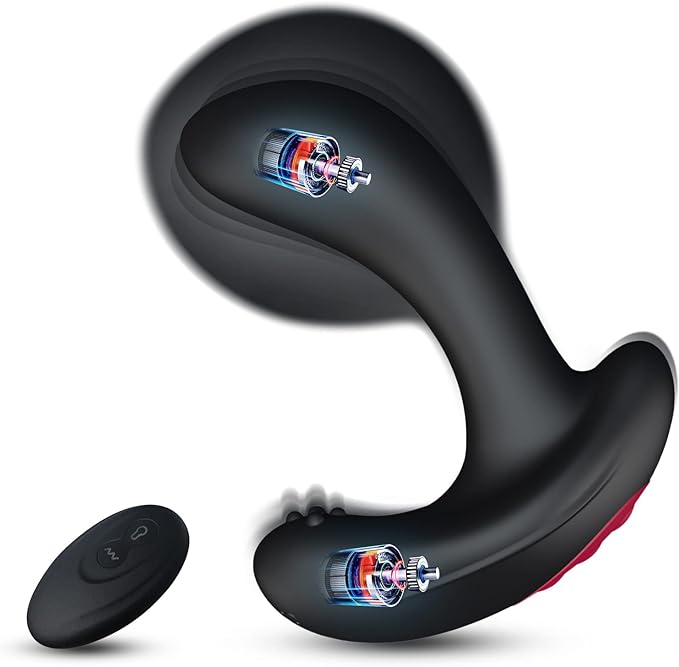 Automatic Inflation Anal Vibrator, Inflatable Butt Plug with Remote Control for Prostate Massage Sex Toys