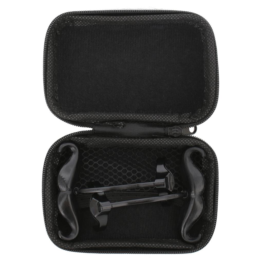 2Pcs Mustache Clip with Protective Case Professional Clarinet Mouthpiece Clips Fits for All Small Shank Trumpet Mouthpieces