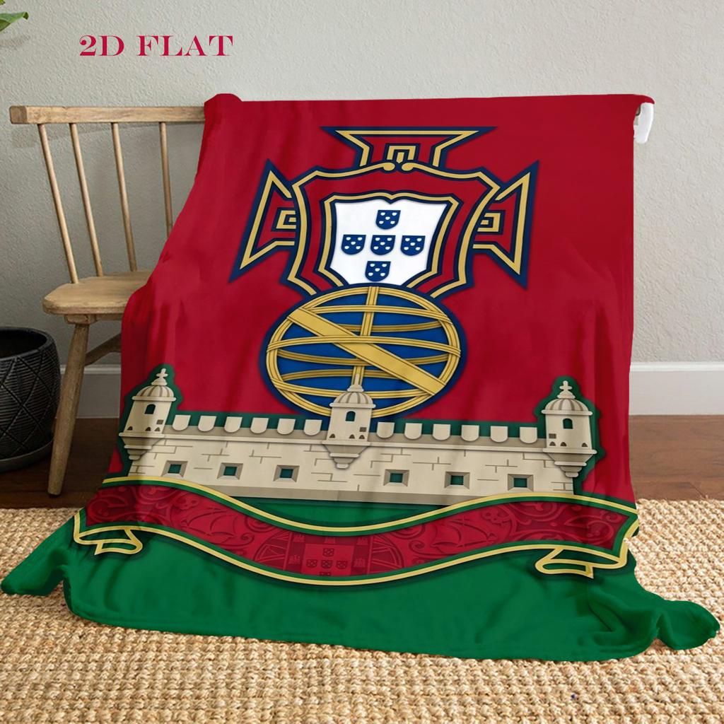 Portuguese Heritage Emblem blanket Soft and comfortable Suitable for all seasons Air conditioning blanket Digital printing Nap Blanket