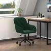 Day and Night - Day and Night Dark Green Velvet Swivel Office Chair
