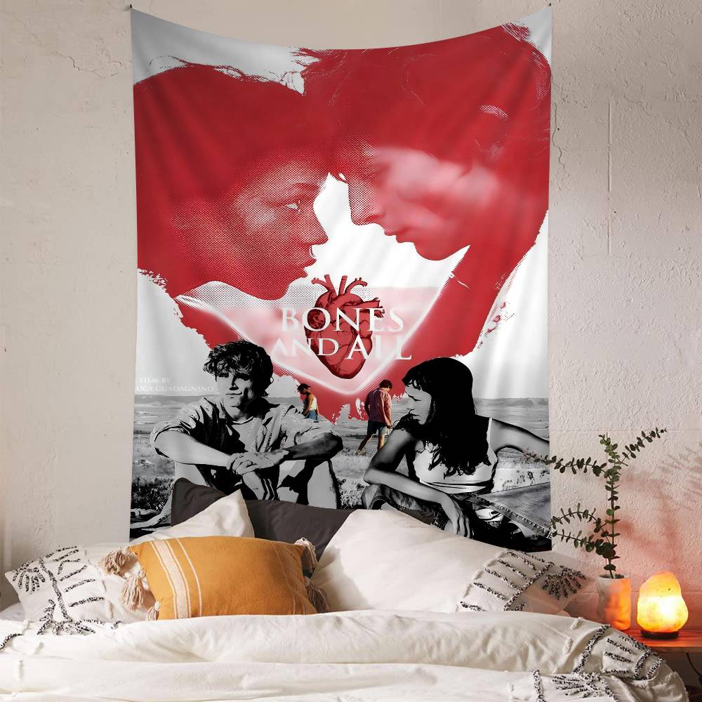 Bones And All Film Printed Large Wall Tapestry Cheap Hippie Wall Hanging Bohemian Wall Tapestries Mandala INS Home Decor 100X70CM