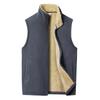 Men S Fleece Stand Collar Vest Warm Casual Fashion