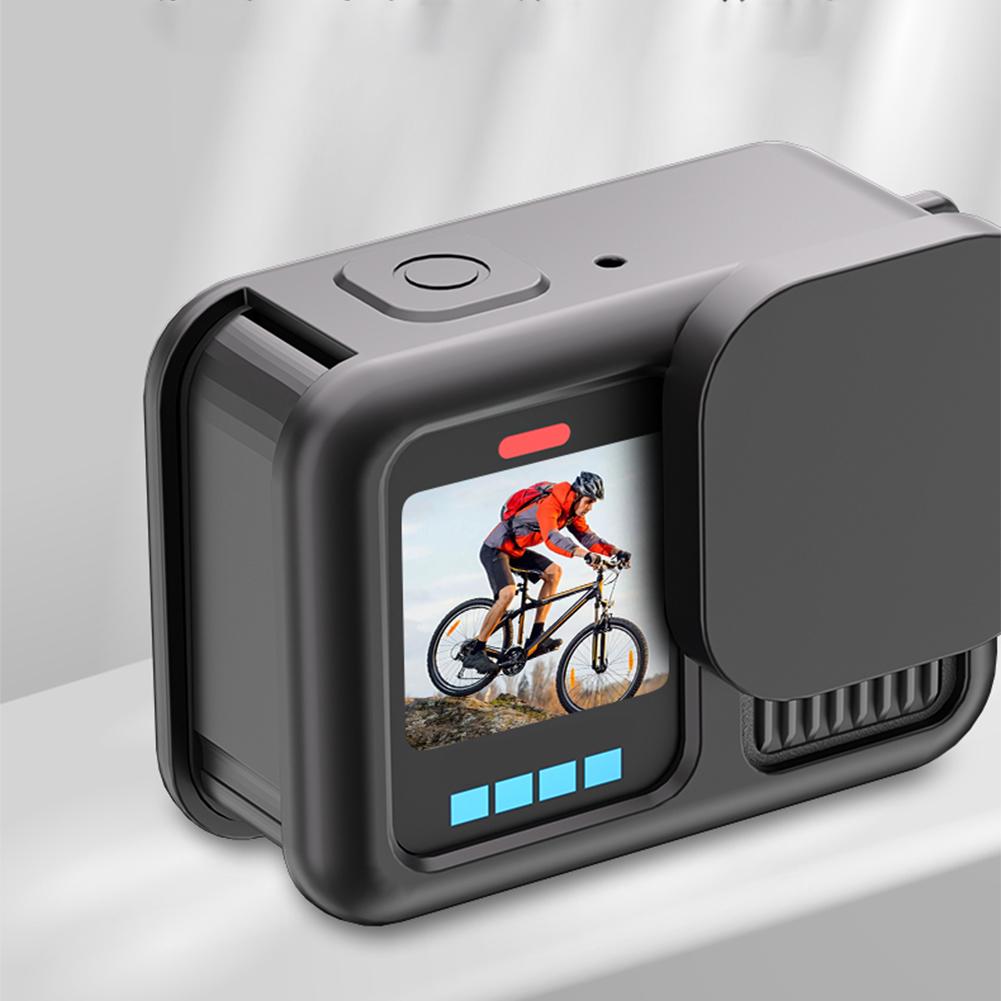 Silicone Case with Lens Cover & Lanyard Protective Housing Anti-Scratch Camera Protector Cover Case for Go Pro 13