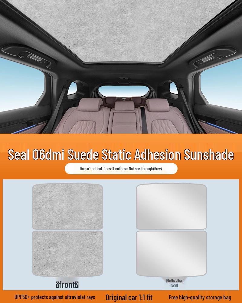 Electrostatic Sunshade Curtain for BYD Song, Seal, Qin, Han, Yuan, Tang, EVDM with Sunroof