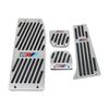 BZD1 1set Aluminum Car Accelerator Pedal Mat Car Accessories for F01 F02 F10 F20 F30 F31 F34 F48 F87