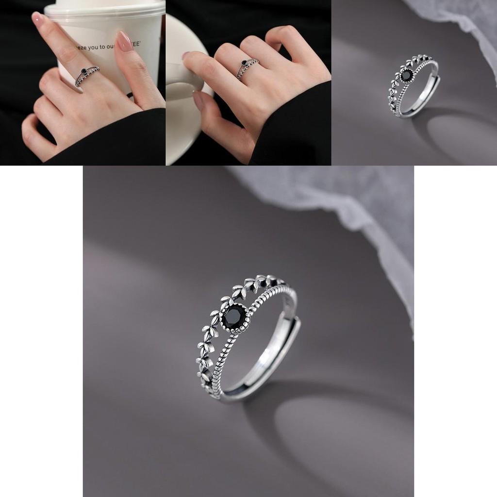 Chic Minimalist Zircon Stone Ring For Women Stylish Versatile Copper Jewelry