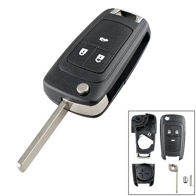Car Remote Key Fob Case 3 Button for Opel/Vauxhall Astra J 2009 2010-2015 Fit Vauxhall VIVA 2015-2018 Replacement Part