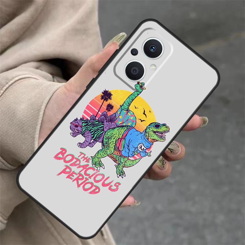 Cute Dino Dinosaur Case For OPPO Reno 14 12 11 10 13 Pro 14F 13F 12F 11F 8 7 Lite OPPO Find X9 X8 X6 Pro Cover