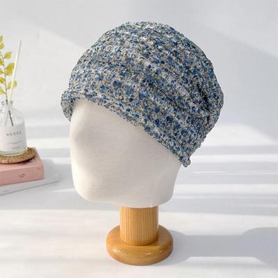 Women's Handmade Elastic Beanie Floral Hat