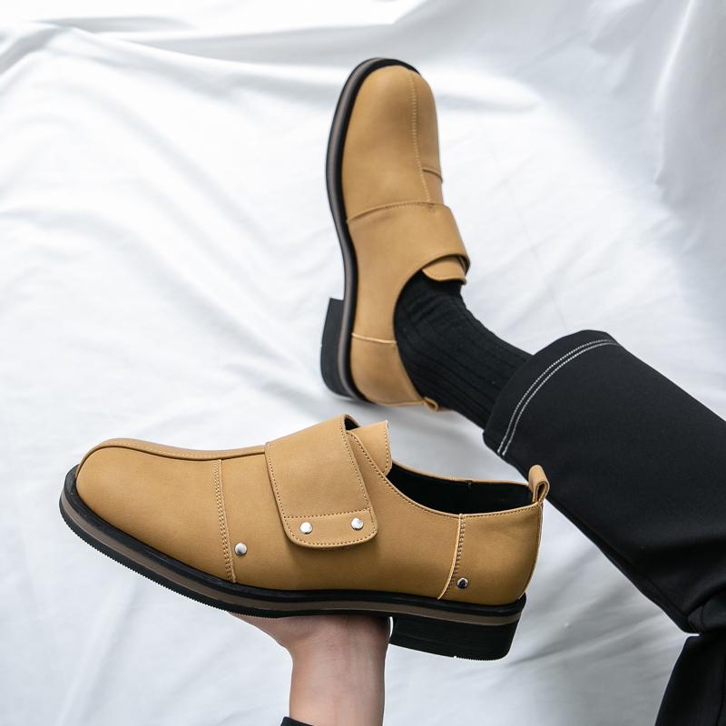 Fashion New 2025 Handmade Leather Men Shoes Design Fashion Sneakers Slip on Loafers Summer Breathable Casual Shoes Men's Walking Flat