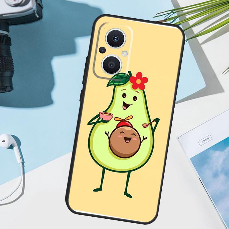 Cute Avocado Fruits Cover For OPPO Reno 14F 13F 12F 11F 8T 7 8 Lite 10 11 12 13 14 OPPO Find X9 X8 X5 X6 Pro Case