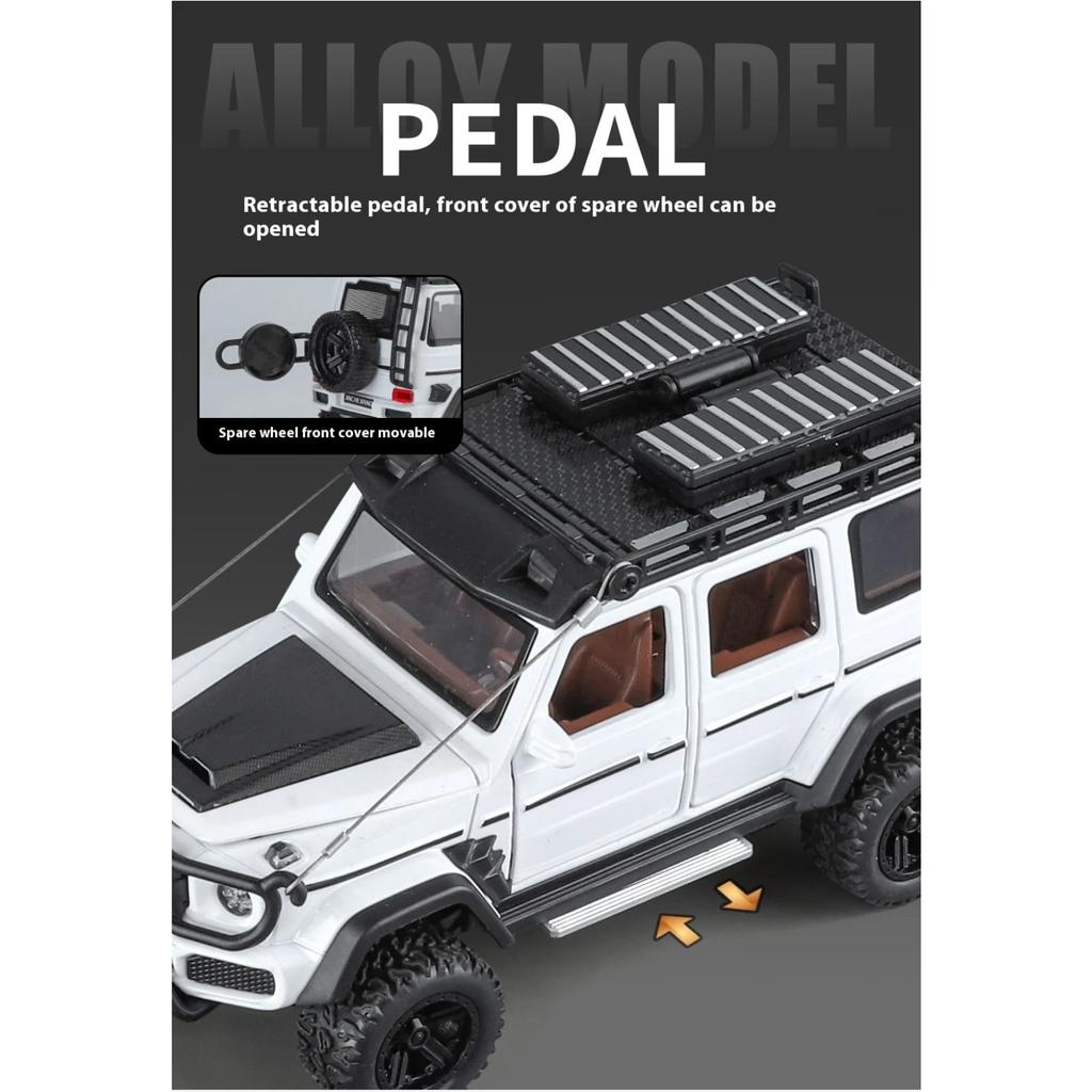 1/32 Mercedes Benz G550 Modified 4x4 Off Road SUV Alloy Metal Diecast Model Car Children's Toy Car Birthday Gifts for Boyfriend
