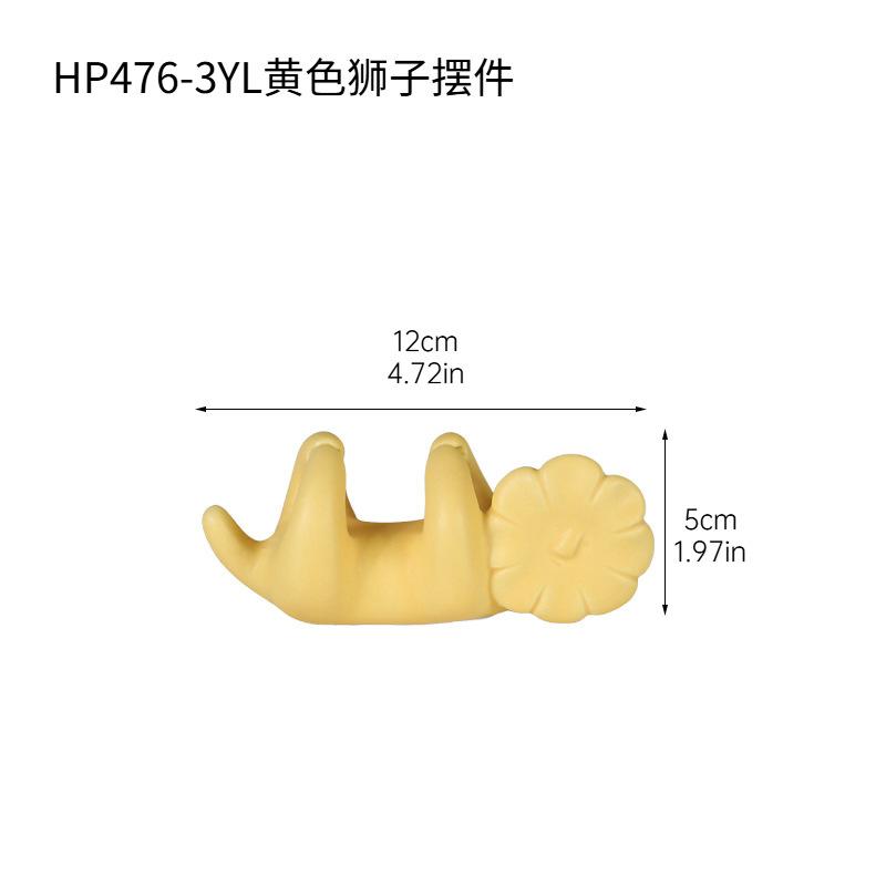 

Creative Cute Lion Ceramic Ornament, Living Room TV Cabinet Office Desktop Home Modern Soft Decoration Home Accessories