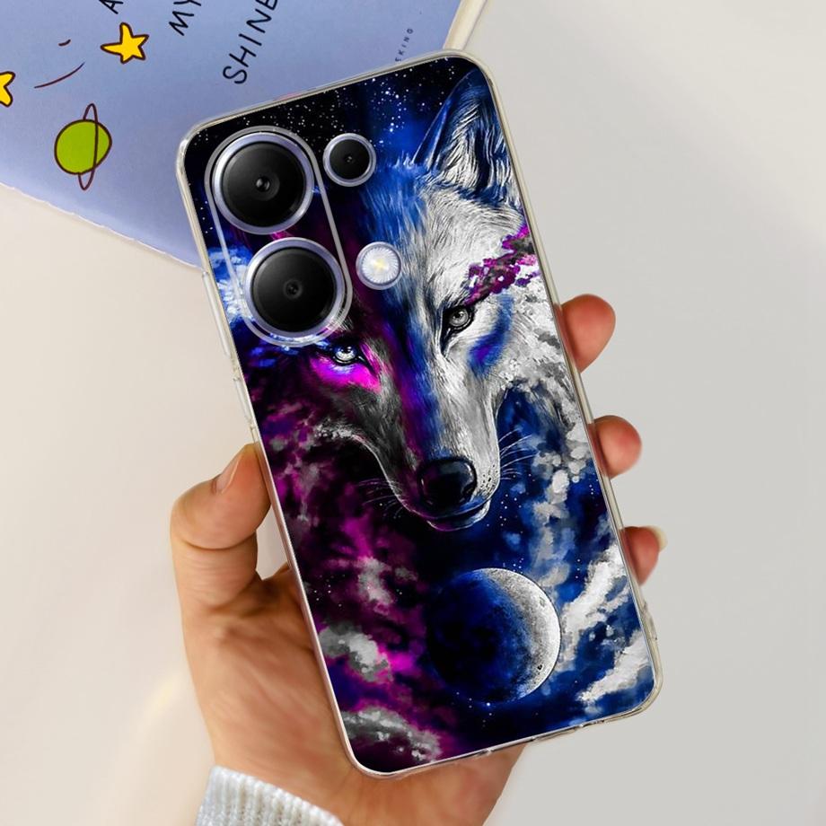 For Xiaomi Redmi Note 13 Pro 4G / 5G Back Case SOFT Slim TPU Silicone Flower Butterfly Colorful Bumper Funda For Note13 Pro Capa
