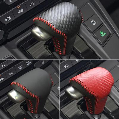 Car Gear Shift Cover Leather Shift Lever Cover Fit for Honda 2017 2018 2019 2020 2024 2024 Black Leather Cover Gear Shifter Knob