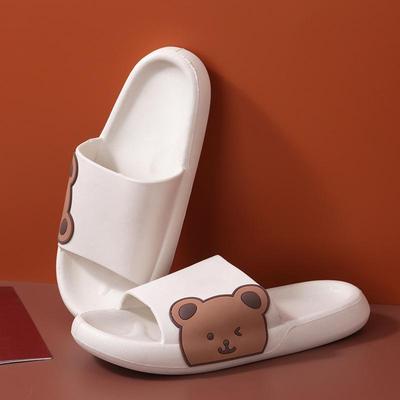 Side Bear Slippers: Cute Summer Flip Flops for Women, Students, and Couples