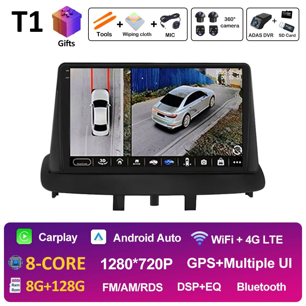 For Renault Megane 3 Fluence Samsung SM3 2008 2009 2010 - 2014 Androdi Auto Car Multimedia Video Radio Player Bluetooth WIFI 4G