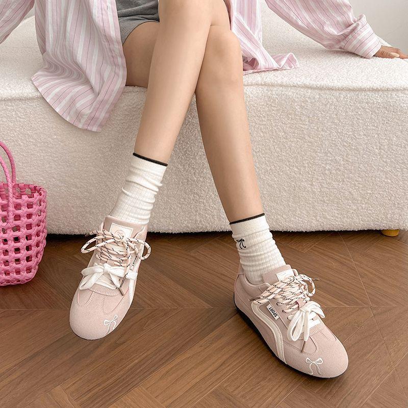 Niche versatile board shoes women spring and summer retro sweet commute