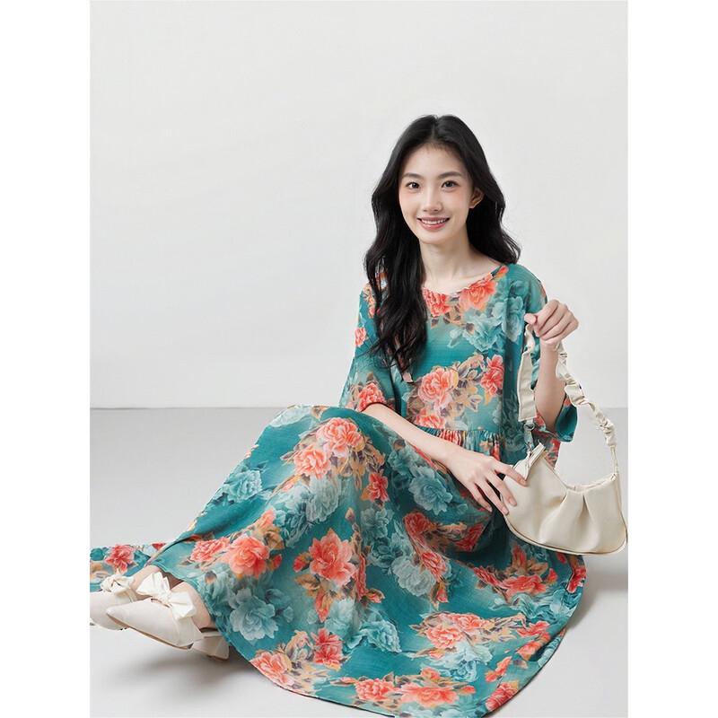 

Aiyilian Vintage Printed Summer Dress M