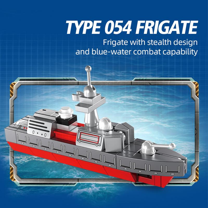 STEM Building Blocks Set Toy 573pcs Construction Cruiser Ocean Ship Building Bricks For 6 Years Up Boys Toys Models Engineering