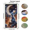 Diy Diamond Mosaic Moon Rabbit Large Size Diamonds Painting Animals Full Drill Rhinestone Embroidery Jewelry Cross Stitch Kits Wall Decor