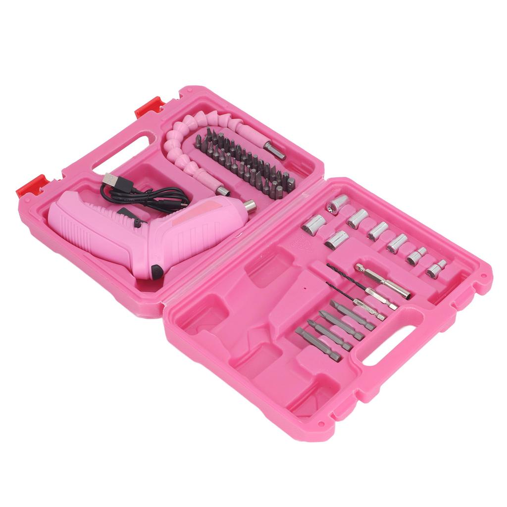 Electric Screwdriver Set CW CCW 180 degrees  Rotatable Folding Rechargeable USB Screw Driver Set with LED