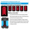 Auto Power Inverter LED Napěťová kapacita Displej Transformátor Konvertor 12V na 110/220V Duální USB invertor pro automobilové spotřebiče 4000W/6000W