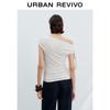 UR Elegant Asymmetrical Neck Twist T-Shirt