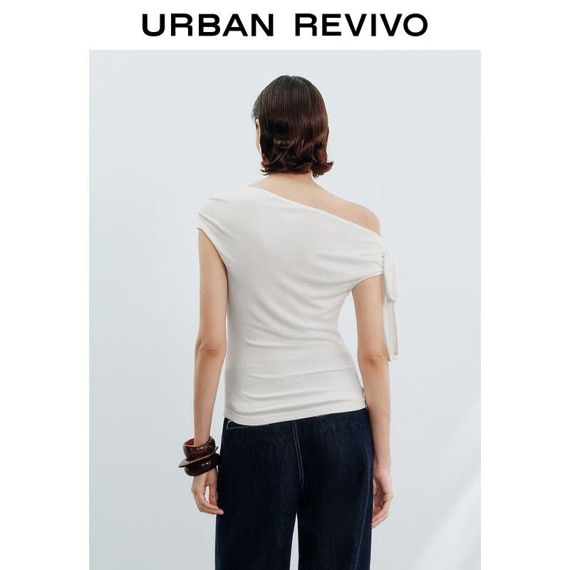 UR Elegant Asymmetrical Neck Twist T-Shirt