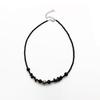 irregular black beads
