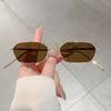 KAMMPT Vintage Rectangle Sunglasses Men Women Stylish Metal Rim Retro Shades Trendy Fashion Brand Sun Glasses