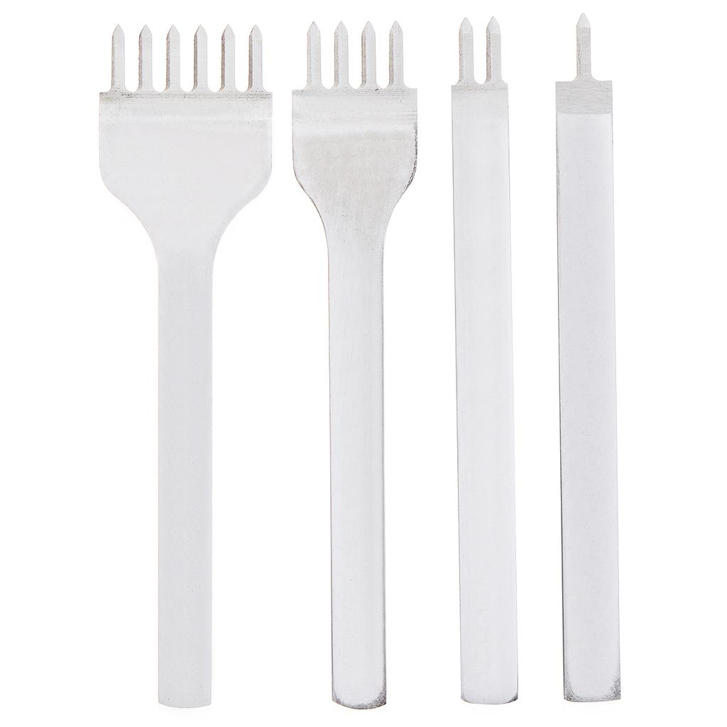 48 Pcs DIY Leather Craft Tool Set, Hand Stitching Punch Carving Tools with Groover for Home Handmade Leather Projects