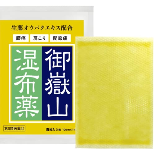 [Third-class OTC Drug] Mt. Ontake Plaster, 5 Sheets