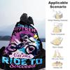 Bicycle Exercise Personalized Text Blanket Multi-purpose Customizable Blanket Ultra-Soft Versatile for Livingroom Couch Seaside Living Room
