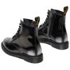 DR. Martens 1460 Leder Runde Zehe Originals Kurze Stiefel Unisex Stiefel Silber Schwarz 42731020