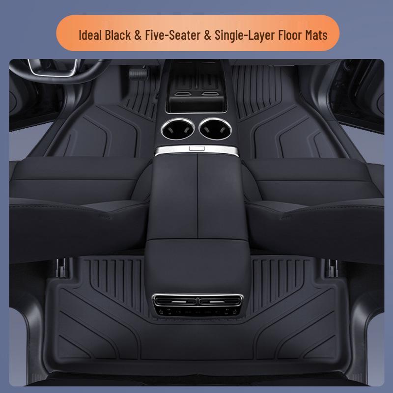 Custom Fit L6 L7 Double Layer TPE Trunk & Floor Mats - Original Car Color