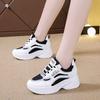 Autumn Mesh New Ins Women's Travel Shoes Sports Shoes Breathable and Versatile To Increase Height and Show Feet Little Dad Shoes