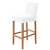 T -Jacquard Elastic Short Back Chair Cover Stretch Bar Stool Covers For Cafe Home Anti -Dirty Anti -Scrath S Size Seat Slipcovers