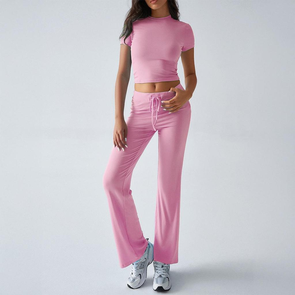 Europäischer & Amerikanischer Damen Einteiler Farbe Rundhals Urban Casual Mode Anzug - Herbst/Winter Temperament.