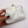 Butterfly Print Coin Purse, Women Small Change Purse, Gradient Butterfly Kiss Lock Closure Pouch for Coins Cards Cash