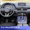 För Mazda CX-8(2017-) Bilinteriör Mittkonsol Genomskinlig TPU Skyddsfilm Repskydd Reparationsdekal Tillbehör