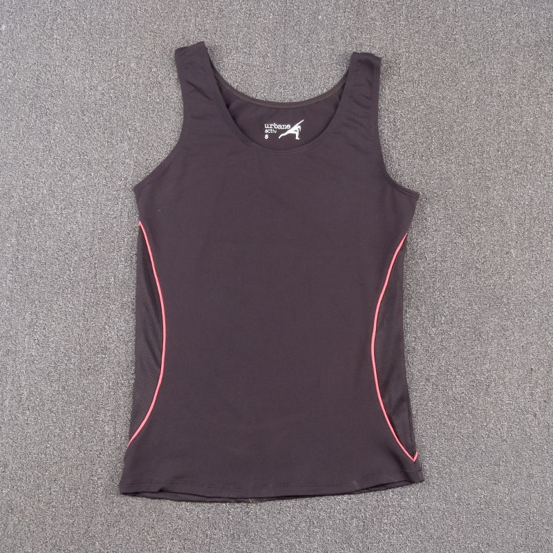 

Small Discount Women s Yoga Vest Summer Running Fitness Top Sweat-Absorbent Quick-Drying Stretch Sports T-shirt Gray rice dumplings 8 yards