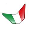 3D Reflektierender Italien Flagge Motorrad Aufkleber Passend für Ducati 959/969/V4 Aprilia RSV4 Benelli Vespa Wasserdicht Epoxidharz Decal