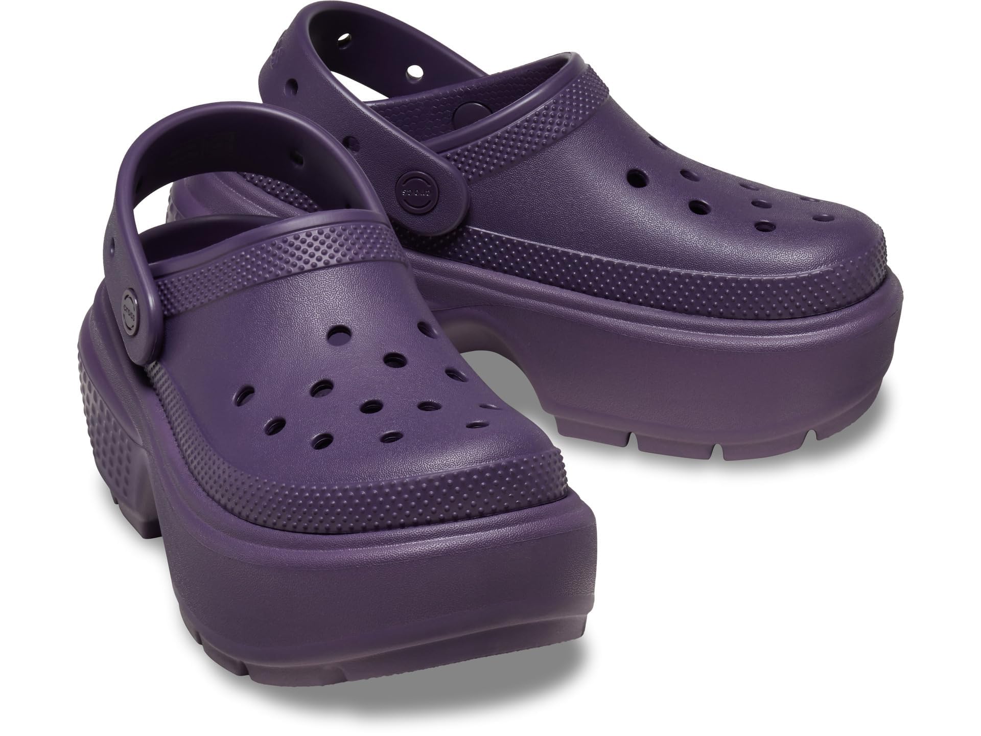 

Сандалии на танкетке Stomp Clog Dark Iris см [Crocs] 27.0